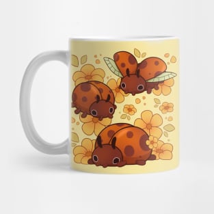 Ladybug friends with flowers Mug